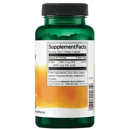 Фолієва кислота Swanson Folic Acid 800 мкг 250 капсул (100-96-8367521-20) - мініатюра 2