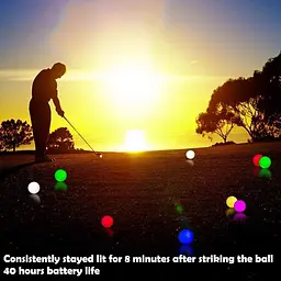 Блимаючий м'яч для гольфу THIODOON Led Golf Balls Glow Golf Balls світиться - мініатюра 5