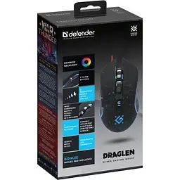 Комп'ютерна мишка Defender Draglen GM-907 RGB USB Black (52907) - мініатюра 4