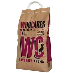 Поглинаючий наповнювач Who Cares WC Lavander ВіСі для котячого туалету з ароматом лаванди, бентоніт 5 кг (800406)