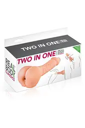 Насадка на член мастурбатор Real Body Two In One 2 в 1 - мініатюра 3