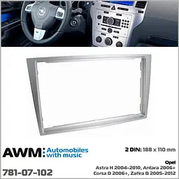 Перехідна рамка Opel Astra, Antara, Corsa, Zafira AWM 781-07-102 - мініатюра 4