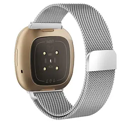 Міланський сітчастий ремінець Primo для годинника Fitbit Versa 3/Fitbit Sense Silver L - мініатюра 2