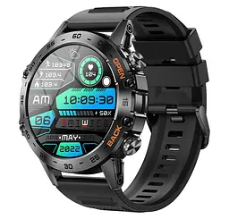 Смарт годинник Smart Delta K52 Black Rubber + металевий ремінець