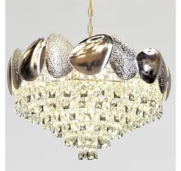 Кришталева люстра Artlight 8836/60GD, золото, 12 ламп E14, прозоре й димчасте скло, Ø61,5 см, від 13-20 м² - мініатюра 5