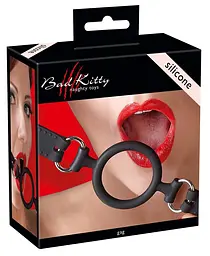 Кляп Bad Kitty Gag Silicone чорний - мініатюра 4
