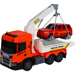 Автомодель TechnoDrive Big Truck Евакуатор Scania з машиною (6408KS)