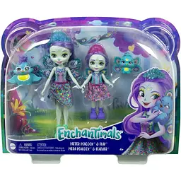 Лялька Enchantimals Пава Петтер із молодшою сестричкою (HCF83) - мініатюра 2