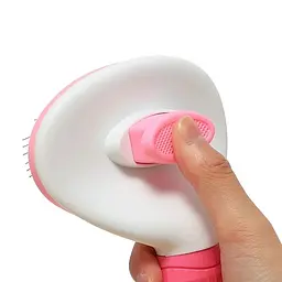 Щітка-пуходерка Semi для котів та собак 19x10 см Pink - мініатюра 6