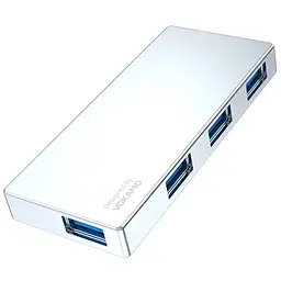 USB-адаптер Vokamo HT3, 4 в 1 HUB з вбудованим шнуром Type-C - мініатюра 3