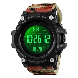 Наручний годинник чоловічий Skmei 1384 Camouflage (12359) - мініатюра 2