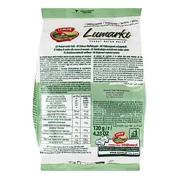 Цукерки вафельні Lumar lumarki з горіховим кремом в арахісових крихтах 120 г - мініатюра 3
