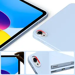 Чохол до планшета BeCover Tri Fold Soft TPU mount Apple Pencil Apple iPad 10.9" 2022/24/11" 2025 Light Blue (708464) - мініатюра 4