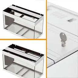 Акваріум Ferplast DUBAI 80 WHITE - 125 L 81 x 36 x h 51 cm - мініатюра 6