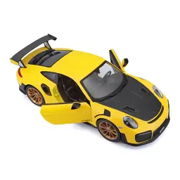 Масштабна модель автомобіля Maisto Porsche 911 GT2 RS жовтий 124 (31523 yellow) - мініатюра 3