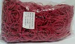 Банківські гумки, Plast, №40, червоні, 1,5 мм, діаметр 40 мм, 1 кг, для фіксації грошей і касової роботи