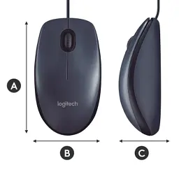 Мишка Logitech B100 Black (910-003357) - мініатюра 8