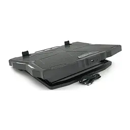 Підставка до ноутбука IceCoorel 10-17", 15*60mm 2500 RPM, TYPE-C+USB, 400x305x39mm, Black (K12) - мініатюра 3