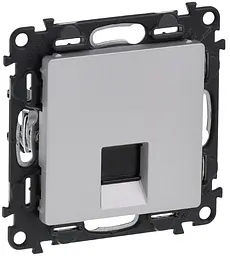 Розетка RJ45 Кат.5е UTP Valena LIFE алюміній Legrand osv0001976