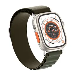 Ремінець для Apple Watch 49/46/45/44/42 (Series 1-3), оливковий, Alpine Loop Alpina Band, тканинний поліестеровий ремінець для смарт-годин, дихаючий, для активного відпочинку та спорту, ArmorStandart (ARM81045) - мініатюра 2