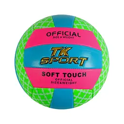 Мяч волейбольный TK Sport, мягкий PVC, 280–300 г, размер №5 (в ассортименте) C60971