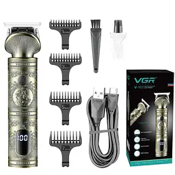 Тример для стрижки VGR V-962 акумуляторний з насадками VGR V962SL