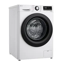 Пральна машина LG фронтальна, 10,5кг, 1400, A+++, 57см, дисплей, пара, інвертор, білий (F4V3RS6WW) - мініатюра 2