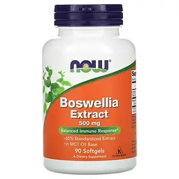 Босвелия Boswellia Extract 500 mg 90 жидких капсул NOW vit0006464