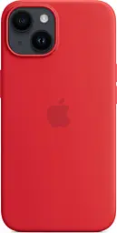 Чохол протиударний силіконовий Silicone Case MPRW3ZE/A MagSafe (Original) для Apple iPhone 14 (6.1") Red - мініатюра 5