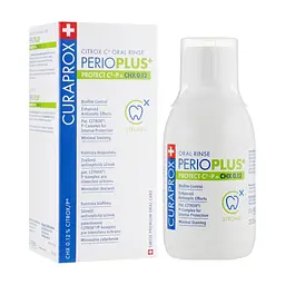 Ополіскувач для порожнини рота Curaprox PerioPlus+ Protect містить Citrox і 0.12% хлоргексидину 200 мл (7612412426588)