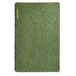 Матрац туристичний надувний двомісний Naturehike CNK2450WS014, надлегкий, 200х132х8 см, зелений із мішком для надування