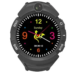 Розумний дитячий смарт годинник Q360 Smart Baby Watch GPS Чорний - мініатюра 5