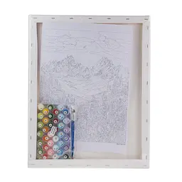 Набір для розпису по номерах "Гірська долина" 40*50 см, IDEA2-GX47244, ТМ "99IDEAS" - мініатюра 6