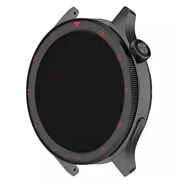 Безель металевий Sikai для смартгодинника Xiaomi Watch S3/S4 Black-red + захисне скло - мініатюра 5