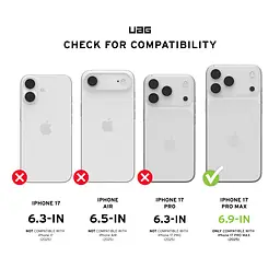 Чохол UAG для iPhone 17 Pro Max, Essential Armor MagSafe, Ash teh0019520 - мініатюра 2