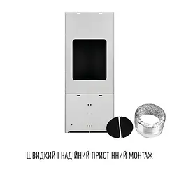 Витяжка пристінна PERFELLI DESIGN QUADRO 36 NERO SILENZIO - мініатюра 8