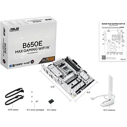 Материнська плата Asus B650E MAX Gaming WIFI W sAM5 B650 4xDDR5 M.2 HDMI DP WiFi BT ATX - мініатюра 8