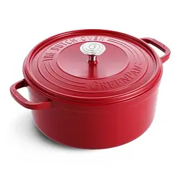 Каструля з кришкою GreenPan Featherweights 22 см 3,3 л з керамічним покриттям червоний (CC005432-001) - мініатюра 3