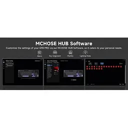 Клавіатура MCHOSE G98 Pro RGB Mechanical Flame Помаранчевий Switch Wireless (MC-G98S-5) Чорний - мініатюра 5