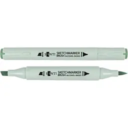 Набір спиртових маркерів Santi Brush SA-GG3 зелено-сірий 3, 6 шт. (390938)