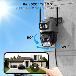 Камера відеоспостереження Besder A22YQ 15MP Wi-Fi Вулична PTZ DC12V 2A A22YQ-10MP-EU - мініатюра 6