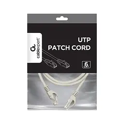 Патч-корд 1.5м UTP cat 6 CU gray Cablexpert (PP6U-CU-1.5M) - мініатюра 2