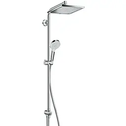 Душова система Hansgrohe Crometta E 240 1jet Showerpipe Reno EcoSmart 27289000, Хром
