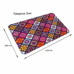 Килимок вологопоглинаючий Wall Sticker 40х60х3 мм SW-00002555 - мініатюра 2