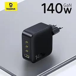 Зарядний пристрій - блок адаптер 4 виходи Baseus EnerFill FH11 3USB-C+USB 140W - мініатюра 3