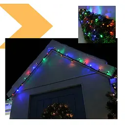 Гірлянда XPRO Xmas LED 100L 3.3 Line M-2 MULTI 10 м, вулична + з'єднання (47654-8108_398) - мініатюра 4