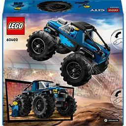 Конструктор LEGO City Синя вантажівка-монстр 148 деталей (60402) - мініатюра 2
