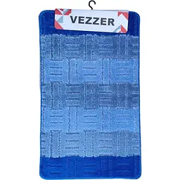 Набір килимків для ванної Vezzer Color line 60x100 та 60x50 см темно-синій (VZC05247) - мініатюра 2