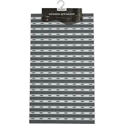 Килимок у ванну кімнату Eco Fabric смужка 69х40 см сірий (6940-001) - мініатюра 3