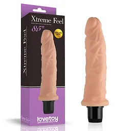 Реалістичний вібратор Lovetoy Real Feel 19.8 см тілесний - мініатюра 2